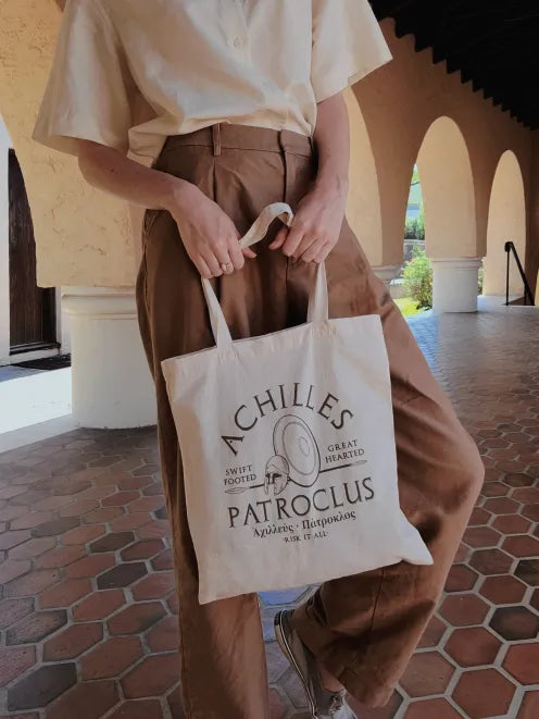 Achilles and Patroclus Tote Bag