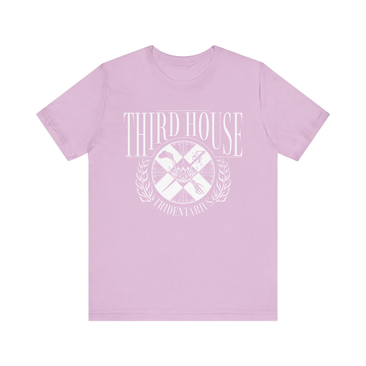 Locked tomb Gideon the Ninth third house shirt in lavender stock image