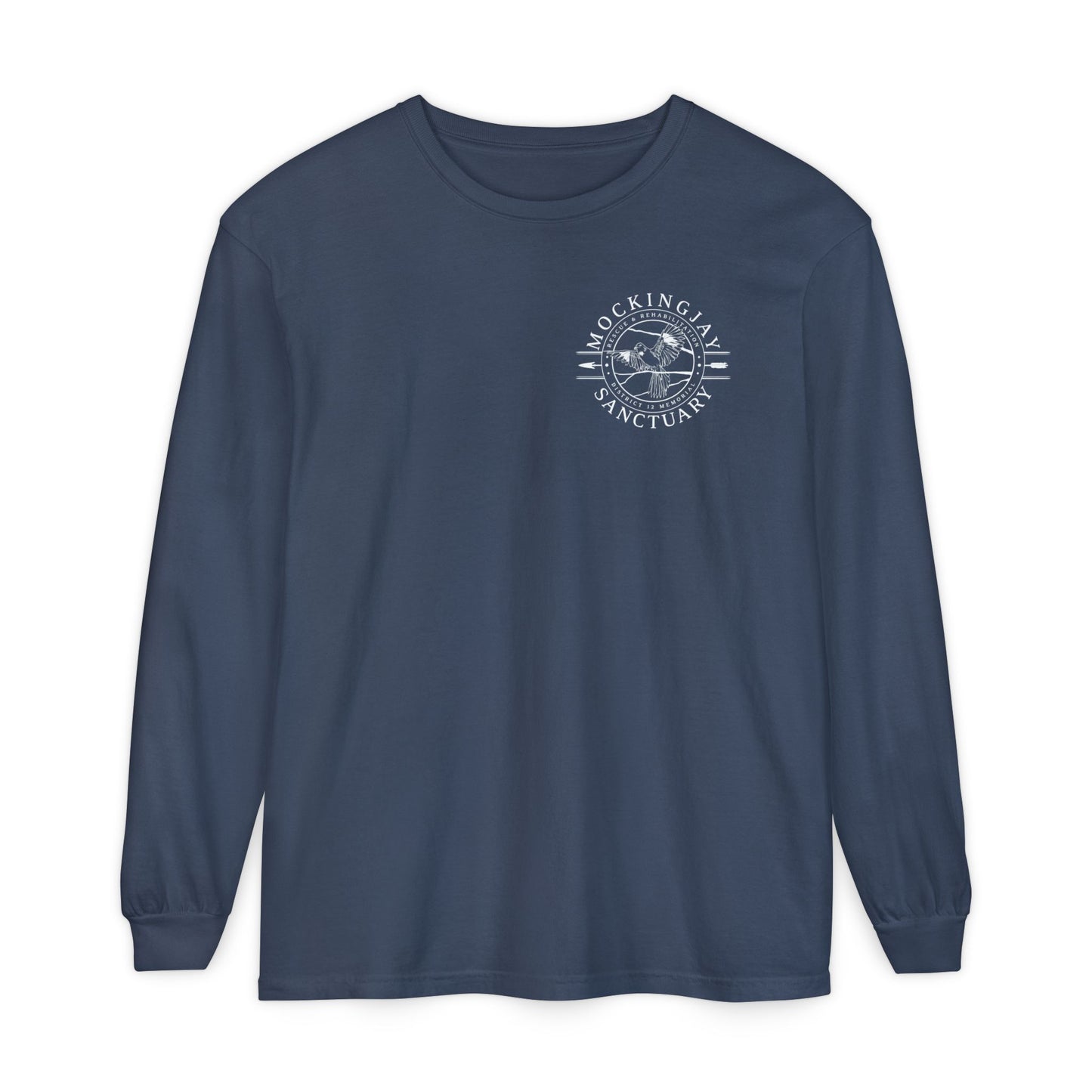 Mockingjay Sanctuary Long Sleeves Shirt (Pocket Design)