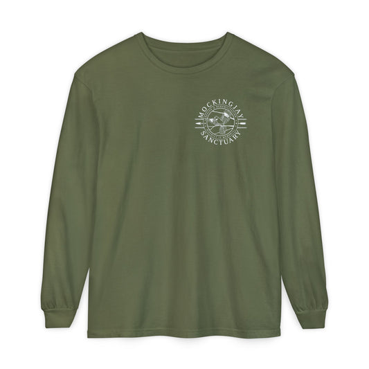 Mockingjay Sanctuary Long Sleeves Shirt (Pocket Design)
