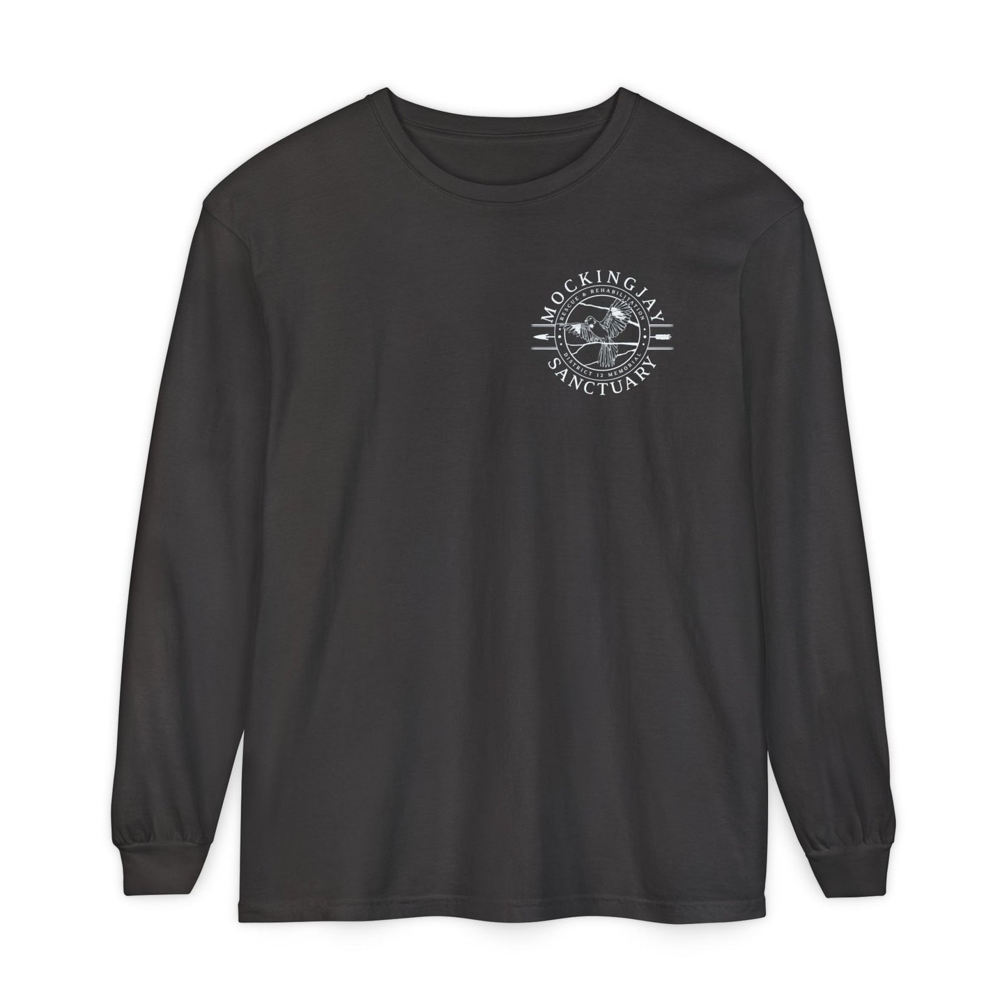 Mockingjay Sanctuary Long Sleeves Shirt (Pocket Design)