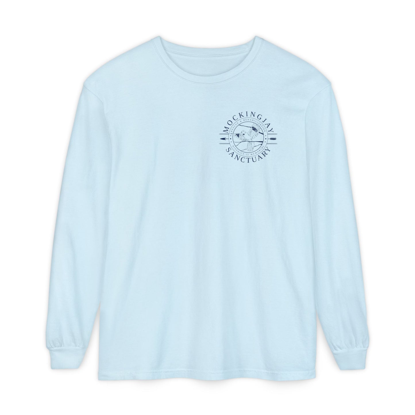 Mockingjay Sanctuary Long Sleeves Shirt (Pocket Design)