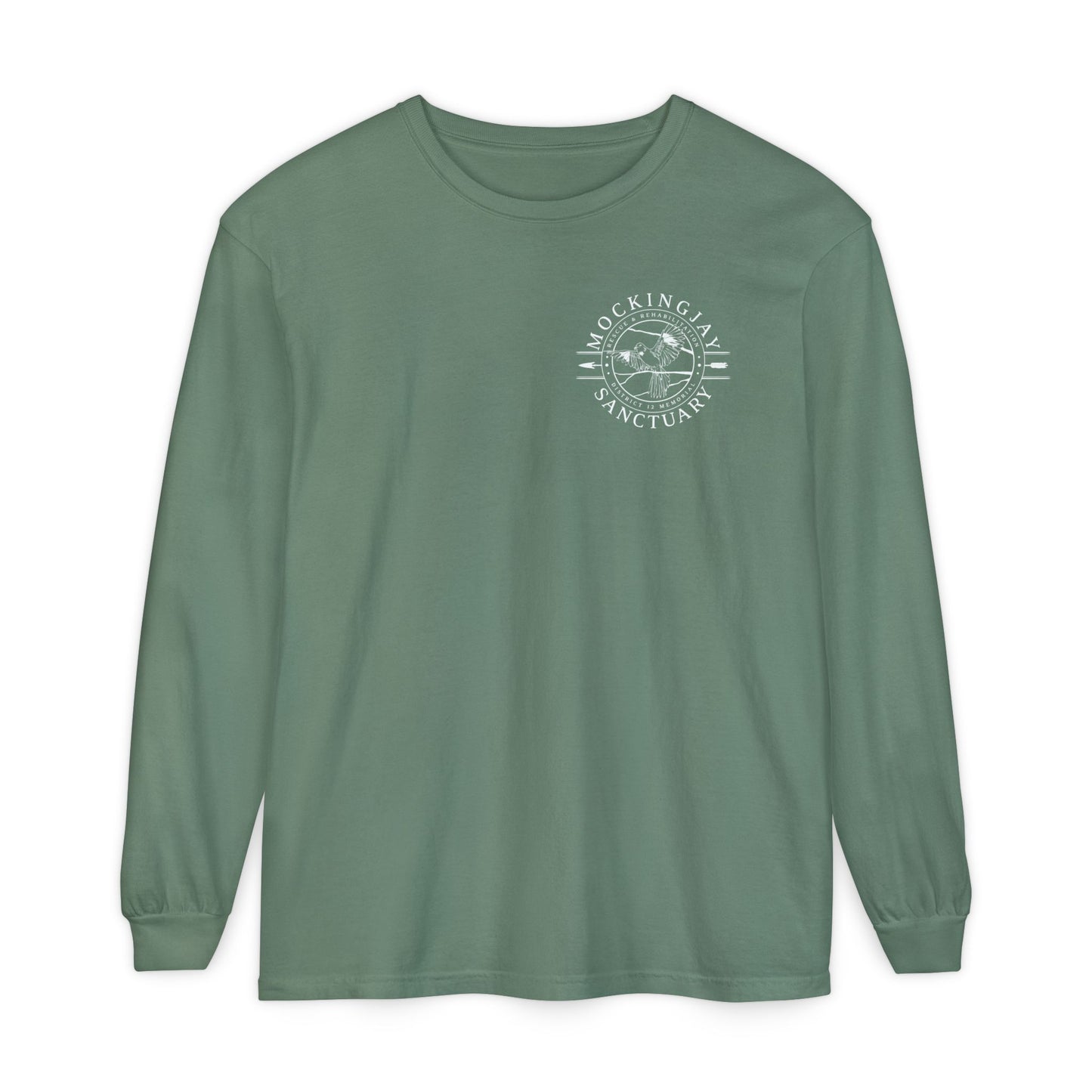 Mockingjay Sanctuary Long Sleeves Shirt (Pocket Design)