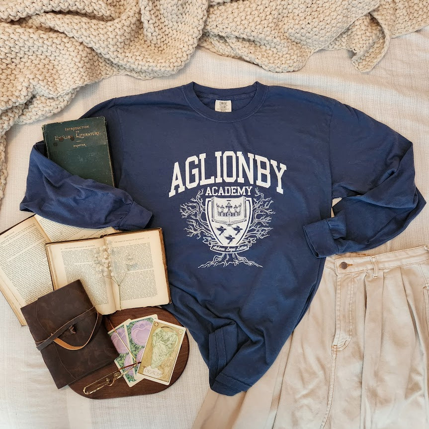 Aglionby Long sleeves shirt in navy