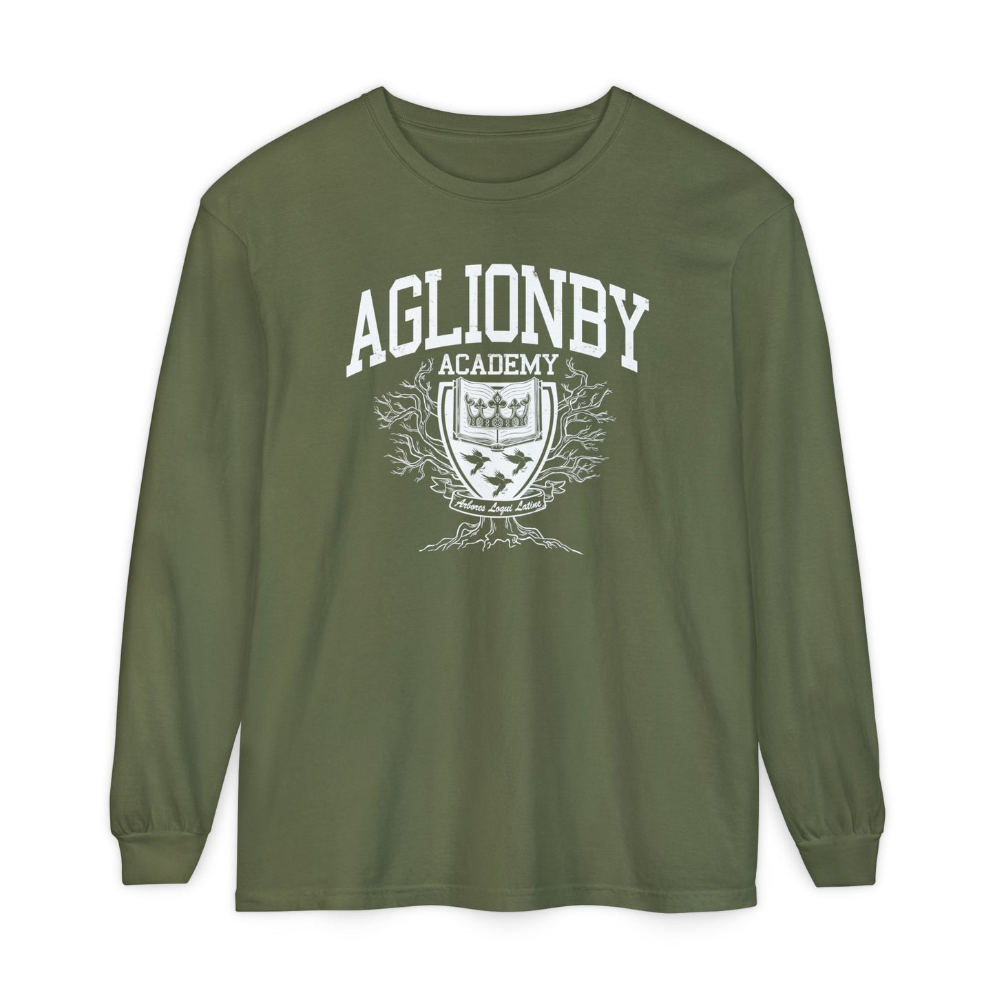 Aglionby academy from the raven cycle long sleeves shirt in green