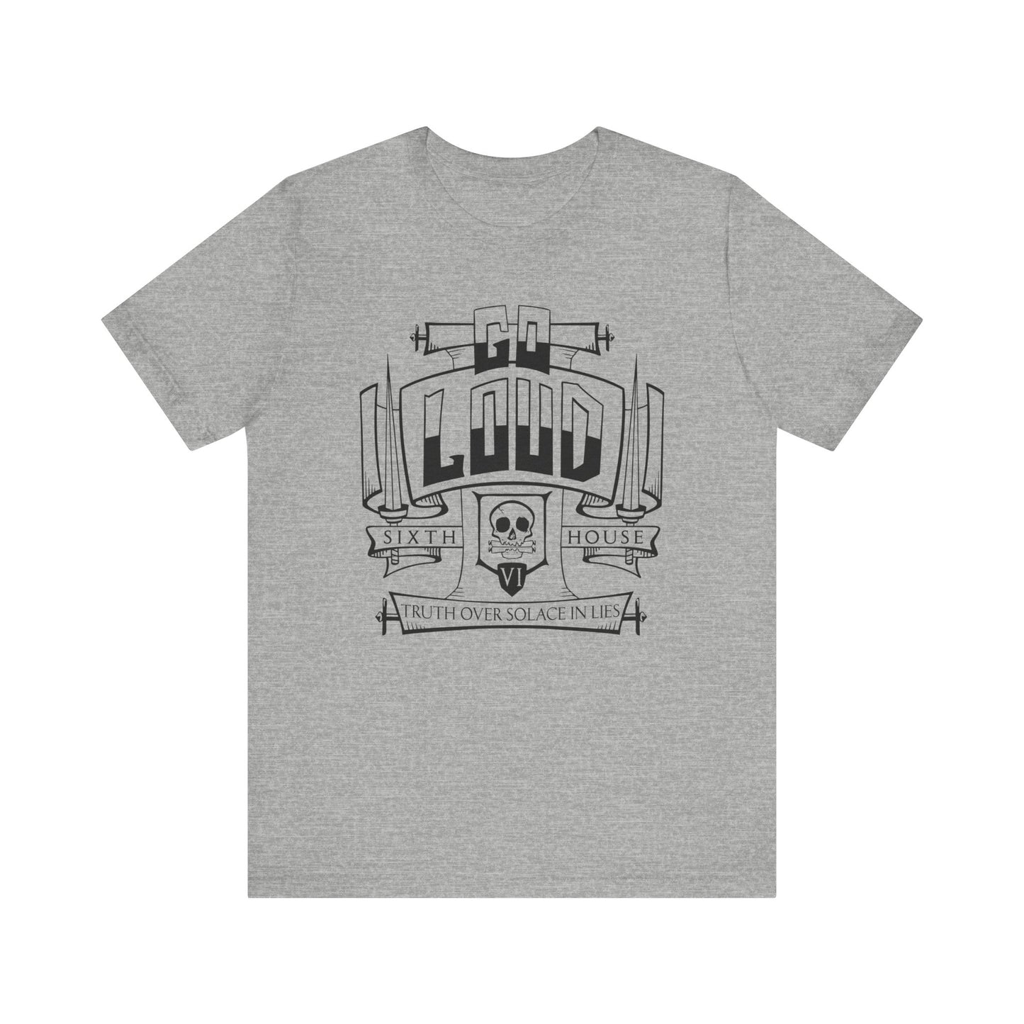Sixth House from the locked tomb shirt in athletic heather product photo