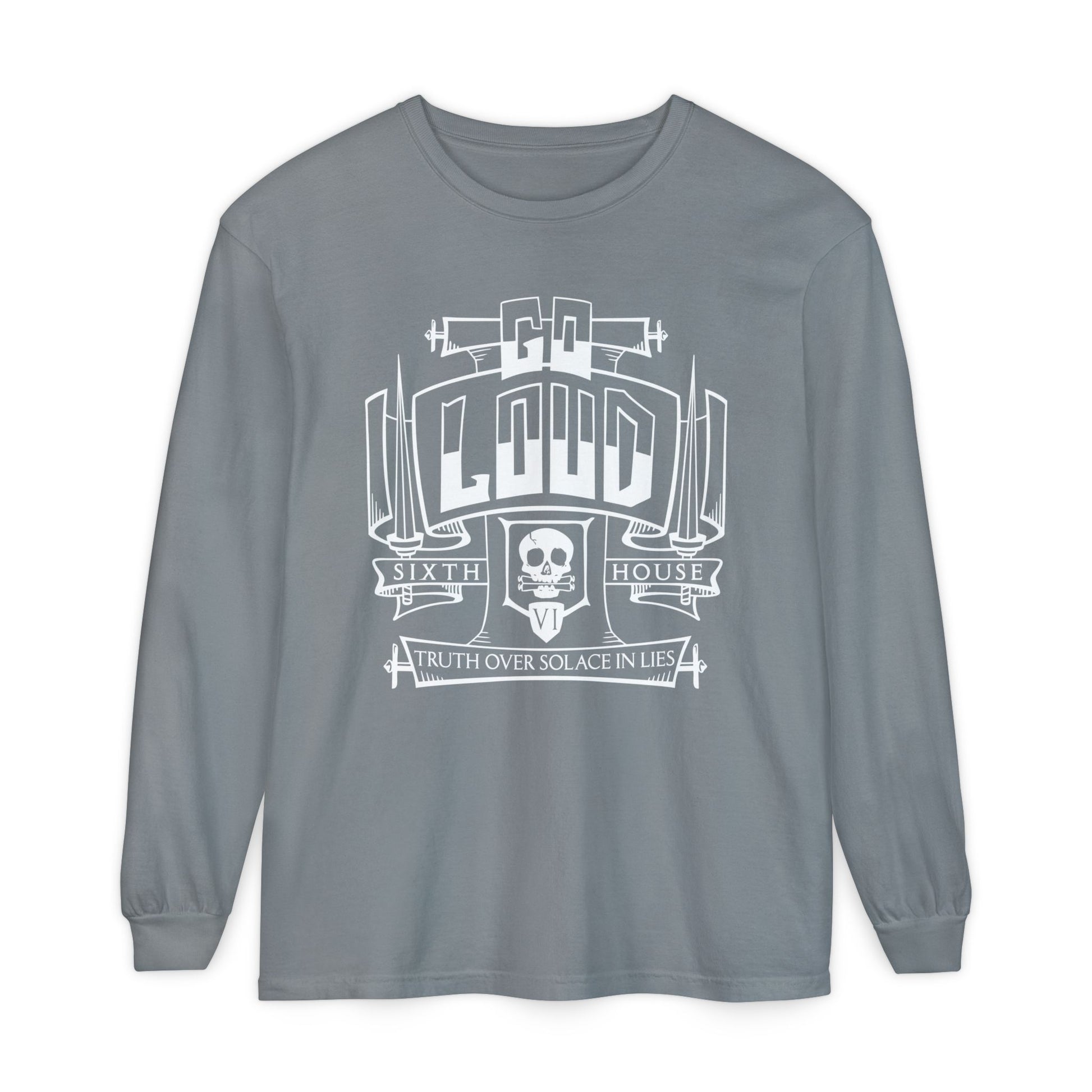 Sixth House long sleeves in grey model photo