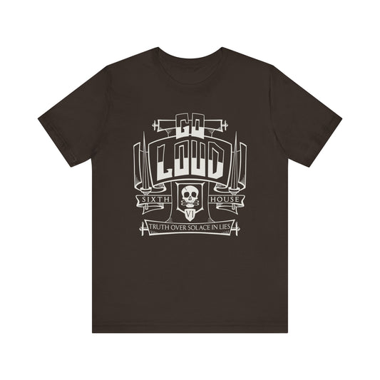 Sixth House from the locked tomb shirt in brown product photo