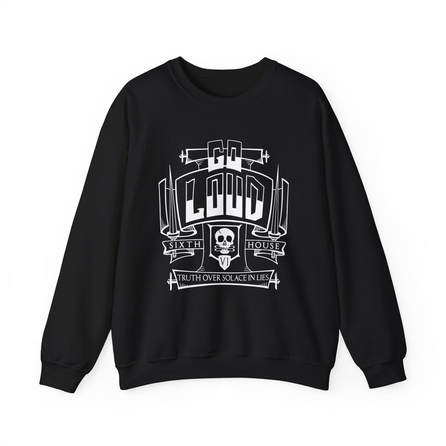 Sixth House sweatshirt in black model photo