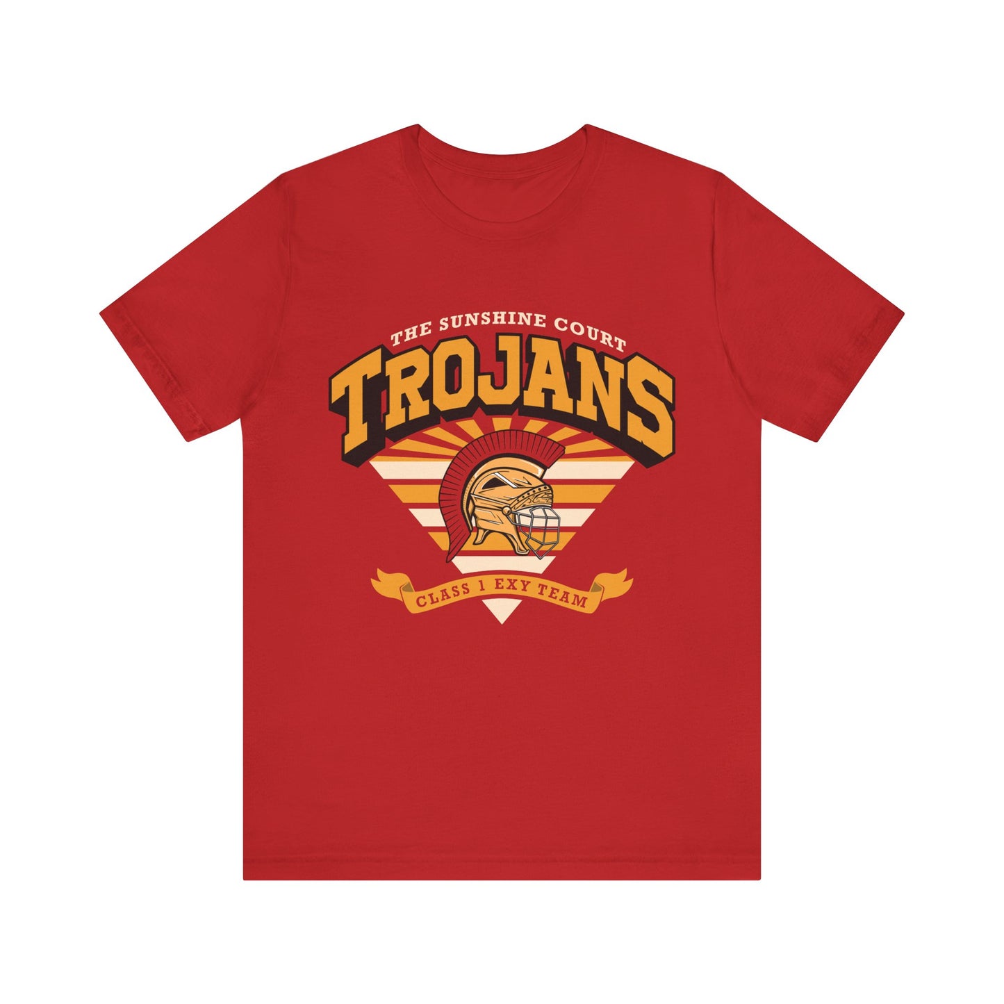Trojans Sunshine Court All for the Game Shirt in bright red