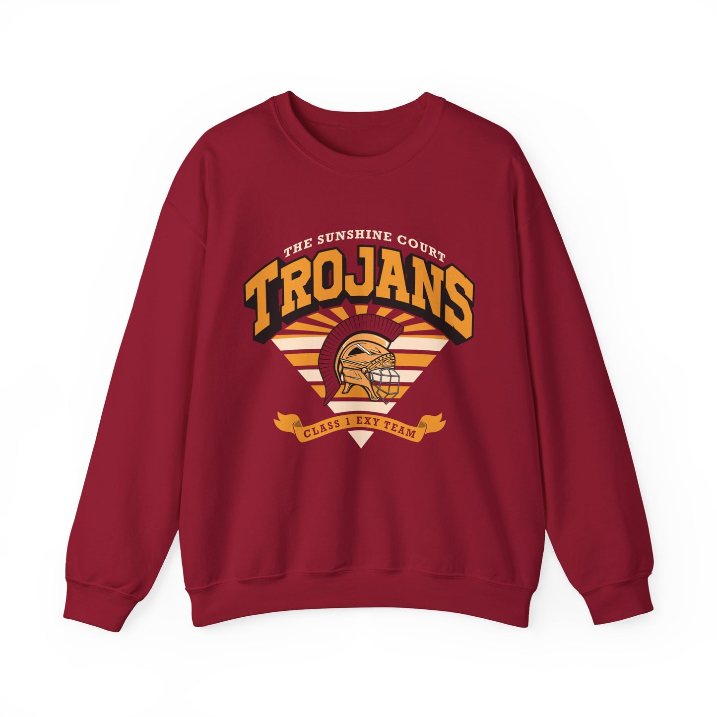 Trojans Sunshine Court All for the Game sweatshirt in cardinal red
