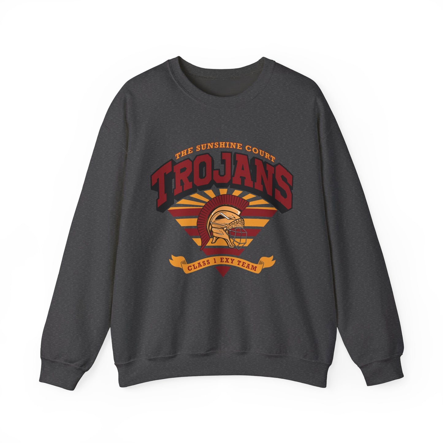 Trojans Sunshine Court All for the Game sweatshirt in dark heather