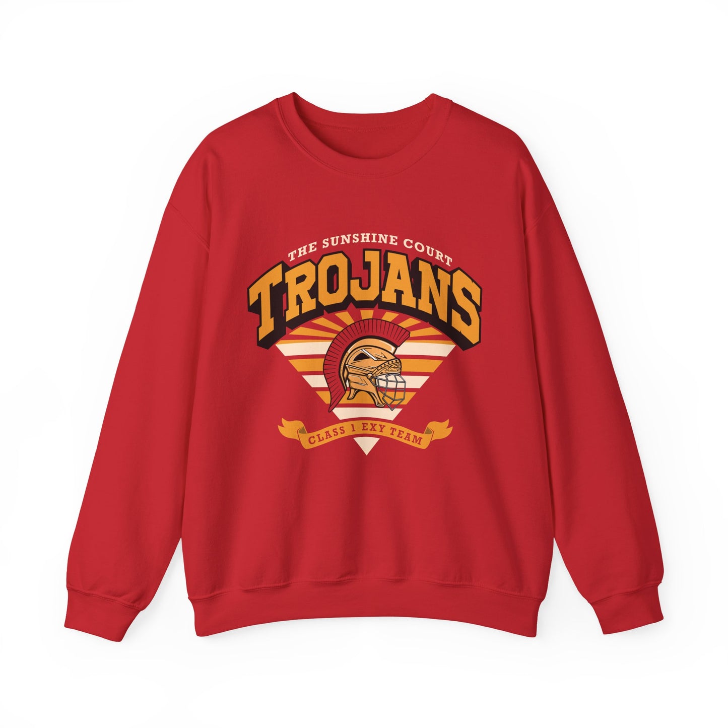 Trojans Sunshine Court All for the Game sweatshirt in red