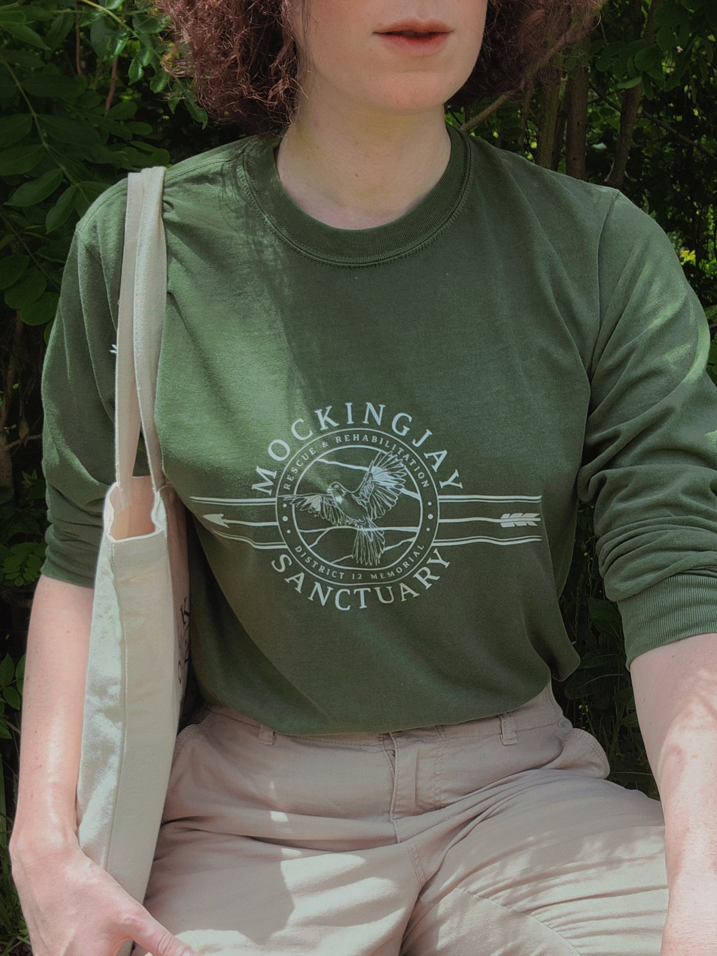 Mockingjay Sanctuary Long Sleeve Shirt